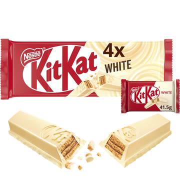 Barres avec enrobage blanc KITKAT - 4 barres de 41,5g