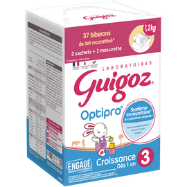 Lait croissance en poudre dès 12M GUIGOZ OPTIPRO - BagInBox 2x600g