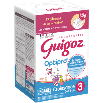 Lait croissance en poudre dès 12M GUIGOZ OPTIPRO - BagInBox 2x600g