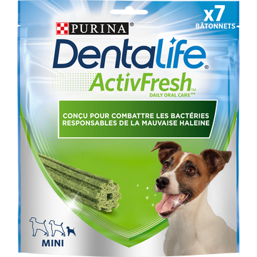 Friandises pour petit chien ACTIVFRESH 0 DENTALIFE - 7 sticks bucco-dentaire