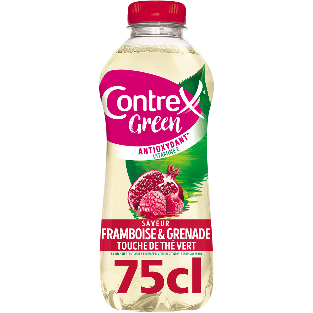Eau aromatisée thé pourpre grenade CONTREX GREEN antioxydant - 75cl
