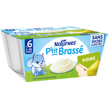 NESTLE P'TIT BRASSE - Dessert bébé Poire, de 6 à 12 mois - 4x90g