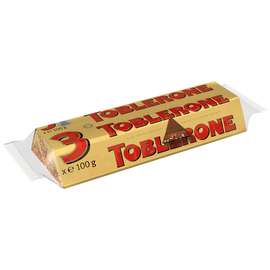 Chocolat barres Toblerone lait 3x100g - Paquet de 300g