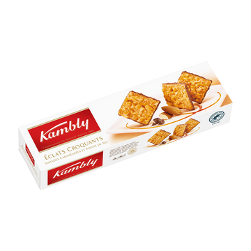 Biscuits aux amandes caramélisées, chocolats KAMBLY 90g