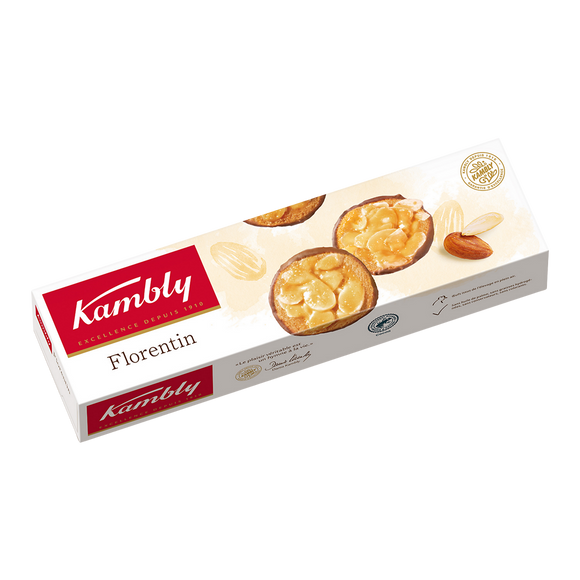 Biscuits Suisses aux amandes caramélisées Florentin KAMBLY, 100g