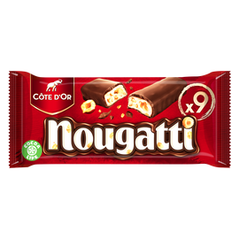 Barres chocolatées chocolat nougat Nougatti COTE D'OR - Sachet de 270g