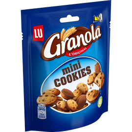 Biscuits mini cookies aux pépites de chocolat GRANOLA - Sachet de 110g
