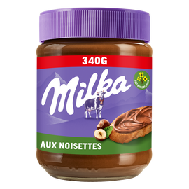 Pâte à tartiner noisette et cacao MILKA, pot de 340g