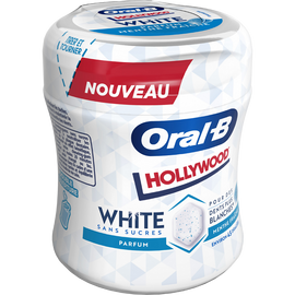 Chewing gum white menthe fraîche Oral-B HOLLYWOOD drag.x45 76g
