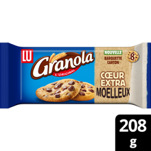 Cookies Extra Moelleux biscuit aux pépites de chocolat GRANOLA - Paquet de 208g