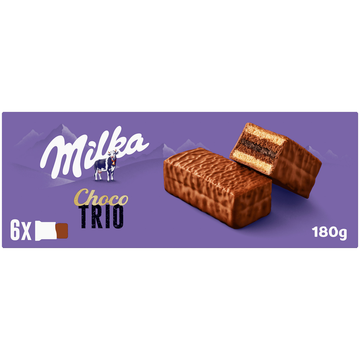 Gâteaux fourrés au chocolat Choco Trio MILKA - Boîte de 180g