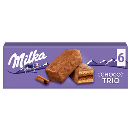 Gâteaux fourrés au chocolat Choco Trio MILKA - Boîte de 180g