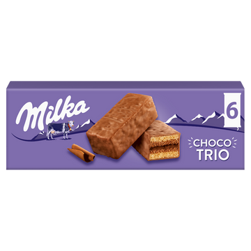 Gâteaux fourrés au chocolat Choco Trio MILKA - Boîte de 180g