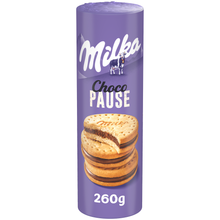 Biscuits fourrés au chocolat au lait Choco Pause MILKA, paquet de 260g