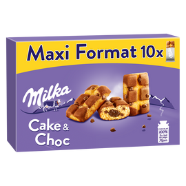 Gâteaux fourrés au chocolat et aux pépites de chocolat MILKA - Paquetde 350g