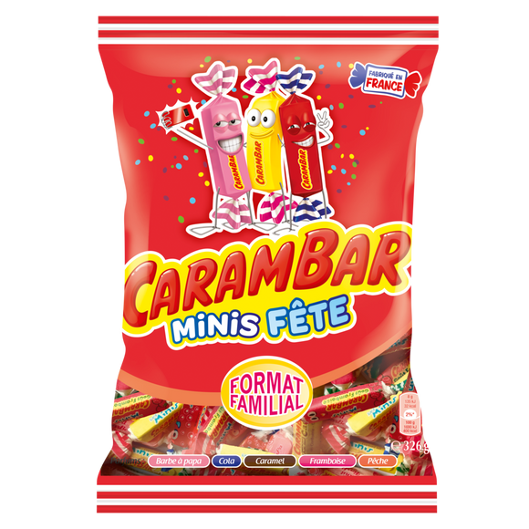 Bonbons Minis Fête CARAMBAR - Sachet de 326g