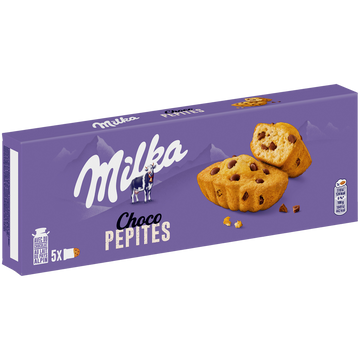 Gâteaux moëlleux aux pépites de chocolat MILKA - Boîte de 140g