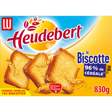 Biscottes HEUDEBERT - Paquet de 102 tranches - 830g