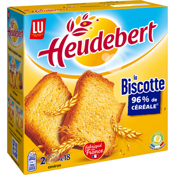 Biscottes HEUDEBERT - Paquet de 36 tranches - 290g