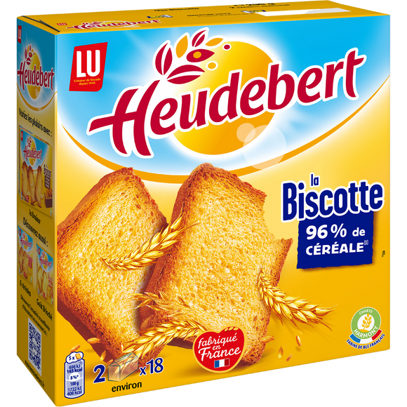 Biscottes HEUDEBERT - Paquet de 36 tranches - 290g