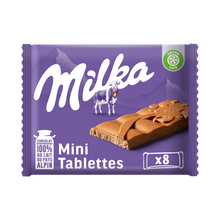 Chocolat au lait Mini Tablettes MILKA - Sachet de 8 mini tablettes, 200g