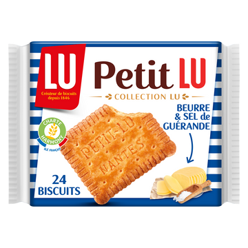 Biscuits beurre & sel de guérande Petit Beurre LU - Paquet de 200g