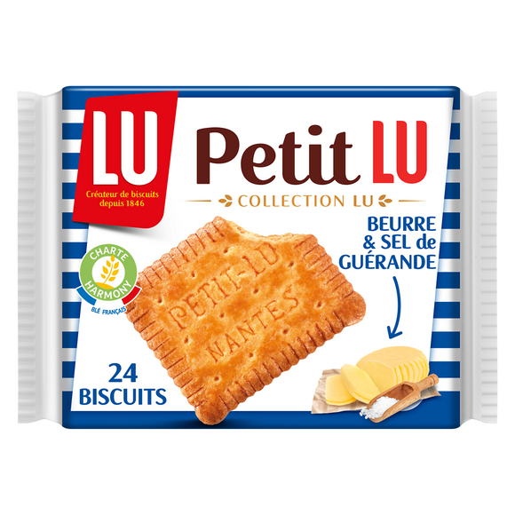 Biscuits beurre & sel de guérande Petit Beurre LU - Paquet de 200g