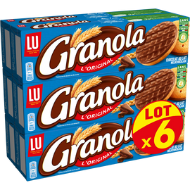 Biscuits  chocolat au lait LU GRANOLA, 6x200g
