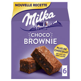 Gâteaux brownie au chocolat Choco Brownie MILKA - Boîte de 180g