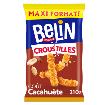 Biscuits apéritifs Croustilles cacahuètes format party BELIN - Sachetde 210g
