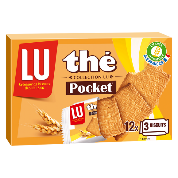 Biscuits Thé Pocket LU, paquet de 300g
