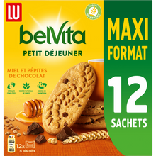 Biscuits Petit déjeuner miel et pépites de chocolat Belvita LU, 650g