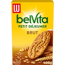 Biscuits petit déjeuner brut de 5 céréales Belvita LU, paquet de 400g