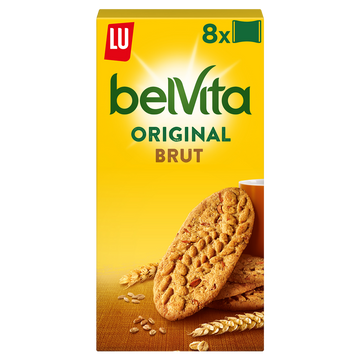 Biscuits petit déjeuner brut de céréales Belvita LU, paquet de 400g