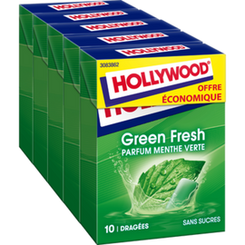Chewing-gum Greenfresh sans sucres HOLLYWOOD, x5