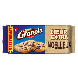 Cookies extra moelleux aux pépites de chocolat GRANOLA, paquet de 312g