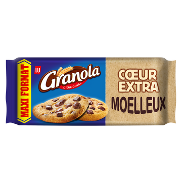 Cookies extra moelleux aux pépites de chocolat GRANOLA, paquet de 312g
