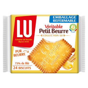 Biscuits Véritable Petit Beurre LU, paquet de 200g