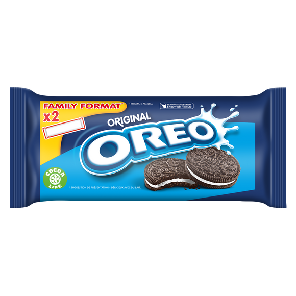 Biscuits fourrés à la vanille Original OREO, 2 paquets de 154g