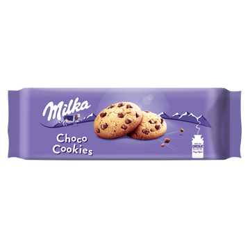 Cookies aux pépites de chocolat MILKA, paquet de 168g