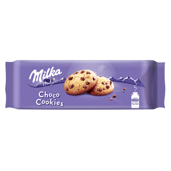 Cookies aux pépites de chocolat MILKA, paquet de 168g