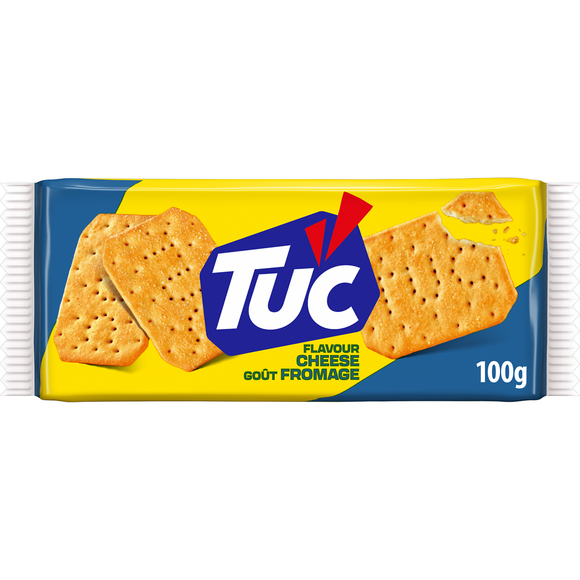 Biscuits apéritifs crackers goût fromage TUC - Paquet de 100g