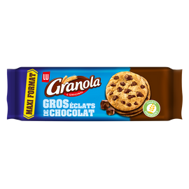 Cookies aux gros éclats de chocolat GRANOLA, paquet de 276g