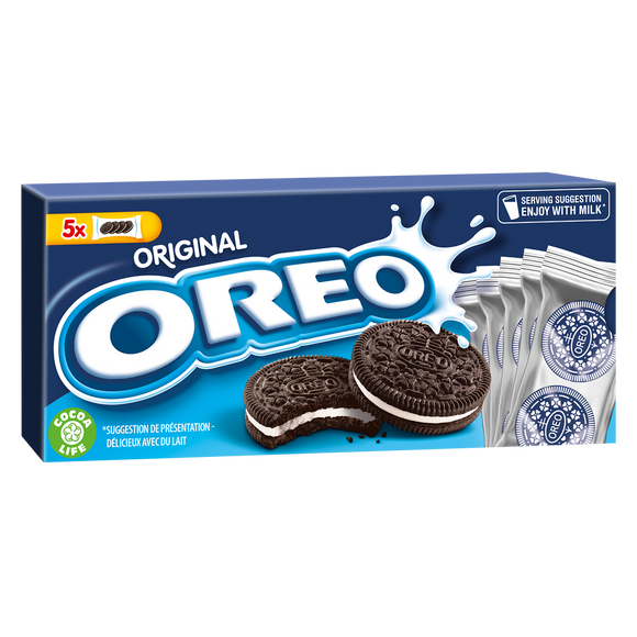 Biscuits fourrés à la vanille Original OREO, paquet de 220g