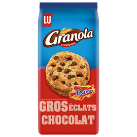 Cookies aux gros éclats de chocolat et de daim GRANOLA, paquet de 184g