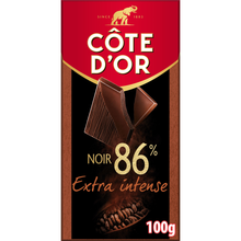 Chocolat noir 86% intense dégustation COTE D'OR, tablette 100g