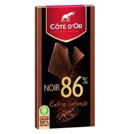 Chocolat fin extra noir 86% COTE D'OR - Tablette de 100g