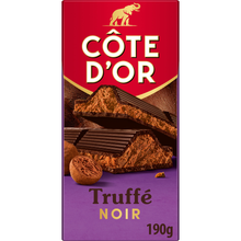 Chocolat noir épais fourré truffé COTE D'OR, tablette 190g