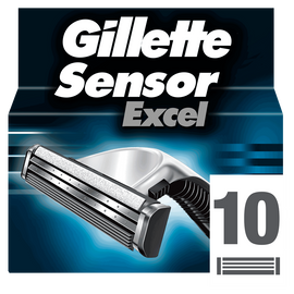 Lames pour rasoir masculin Sensor Excel GILLETTE, x10