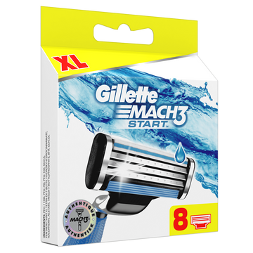 Lames pour rasoir masculin mach 3 classic GILLETTE, x8